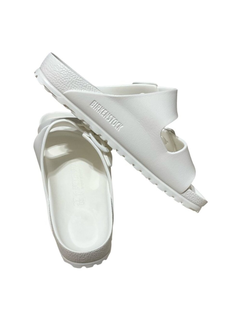 Birkenstock Arizona EVA Sandals White Double Strap Comfortable Lightweightsize37